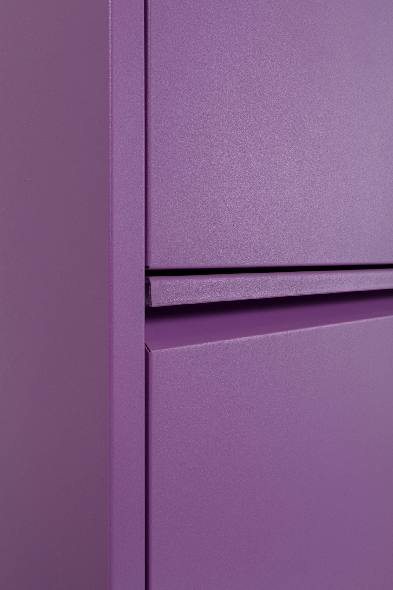 5 Shelves Metal Shoe Storage Cabinet Purple